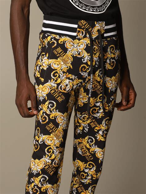 versace black trousers mens|Versace pants size 44.